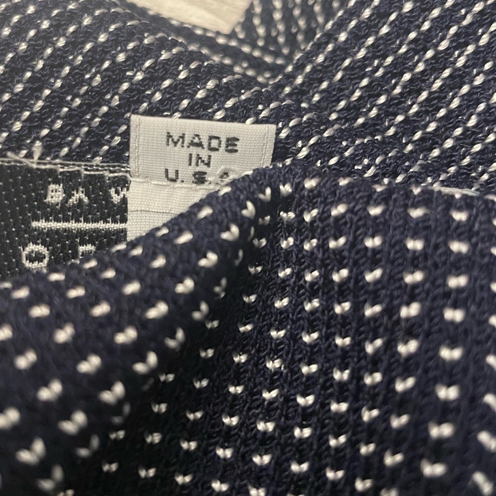 NWOT St. John Santana Knit Wool Blend Pencil Skirt Navy White Check US 2 Classic - Picture 7 of 9